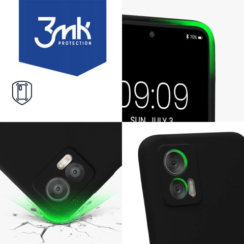Etui do Motorola Edge 30 Neo 3mk Matt Case obudowa pokrowiec Czarne matowe plecki