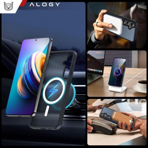 Etui do Samsung Galaxy S24+ Plus obudowa Mag Safe Case pokrowiec plecki na telefon MagMat matowe czarne