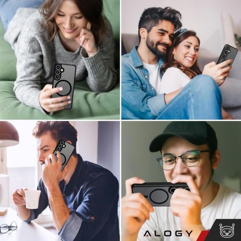 Etui do Samsung Galaxy S24+ Plus obudowa Mag Safe Case pokrowiec plecki na telefon MagMat matowe czarne