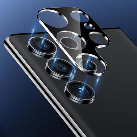 Metalowa osłonka do Samsung Galaxy S24 Ultra ochronna na wyspe aparat obiektyw Alogy Metal Lens Czarna