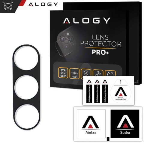 Metalowa osłonka do Samsung Galaxy S24 ochronna na wyspe aparat obiektyw Alogy Metal Lens Czarna