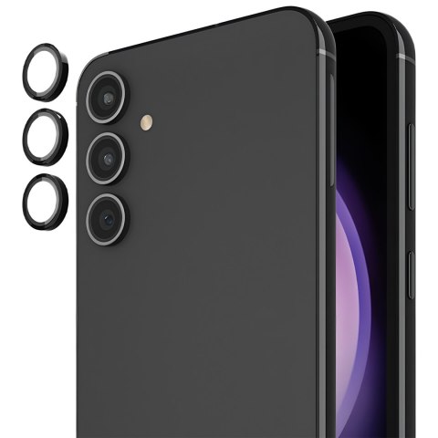 Szkło do Samsung Galaxy S23 FE osłona na aparat obiektyw 3mk Lens Protection Pro Black nakładka ochronna