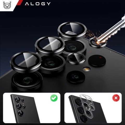 Szkło do Samsung Galaxy S24 Ultra nakładka na aparat obiektyw obiektywy aparatu Alogy Lens Protector PRO+ osłona ochronna