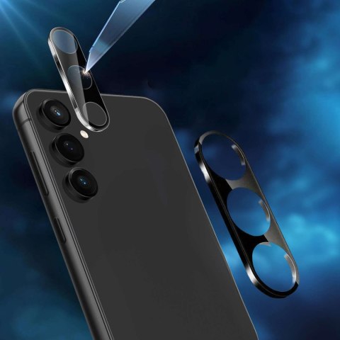 Szkło do Samsung Galaxy S24 na aparat obiektyw 3D hartowane pełne ochrona całego obiektywu szkiełko czarne