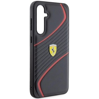 Etui Ferrari FEHCS23FEPTWK do Samsung Galaxy S23 FE S711 czarny/black hardcase Twist Metal Logo