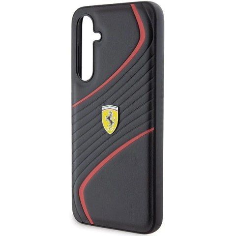 Etui Ferrari FEHCS23FEPTWK do Samsung Galaxy S23 FE S711 czarny/black hardcase Twist Metal Logo