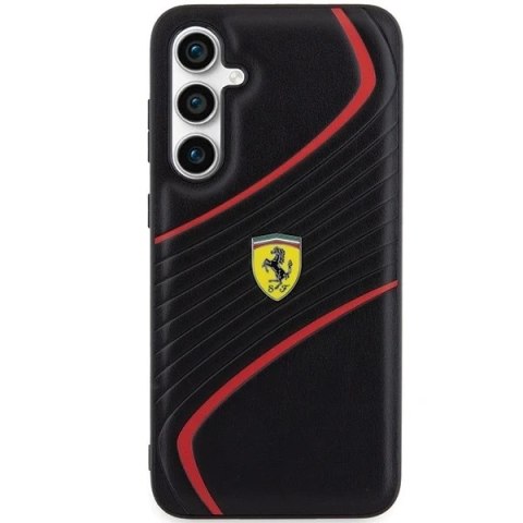 Etui Ferrari FEHCS23FEPTWK do Samsung Galaxy S23 FE S711 czarny/black hardcase Twist Metal Logo