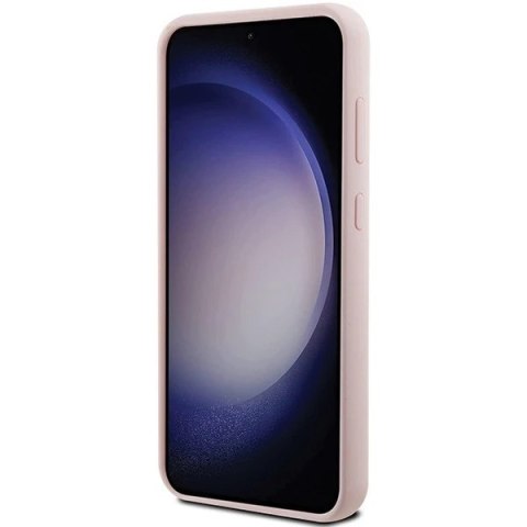 Etui Karl Lagerfeld KLHCS23FESMHCNPP do Samsung Galaxy S23 FE S711 różowy/pink Silicone Choupette Metal Pin