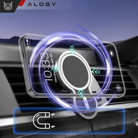 Etui do Samsung Galaxy S24 Mag Safe Case obudowa plecki Cover Anti-Shock Clear Alogy Przezroczyste