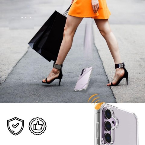Etui do Samsung Galaxy S24+ Plus 3mk Armor Case Clear obudowa pancerne plecki przezroczyste