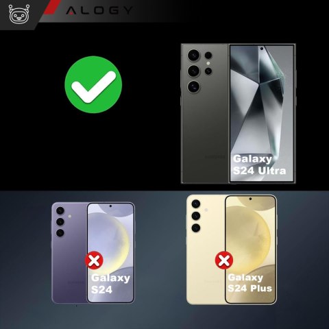 Etui do Samsung Galaxy S24 Ultra Mag Safe Case obudowa plecki Cover Anti-Shock Clear Alogy Przezroczyste