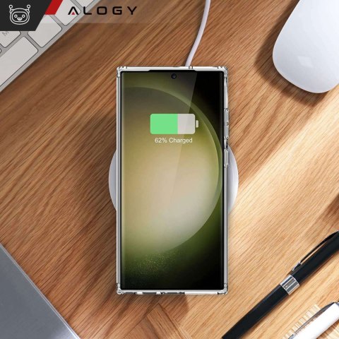 Etui do Samsung Galaxy S24 Ultra Mag Safe Case obudowa plecki Cover Anti-Shock Clear Alogy Przezroczyste