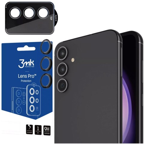 Szkło do Samsung Galaxy S24+ Plus osłona na aparat obiektyw 3mk Lens Protection Pro Black nakładka ochronna