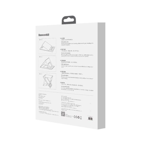 Baseus składana wysoka podstawka stojak na laptopa do 16'' z regulowaną wysokością czarny (SUZB-A01)