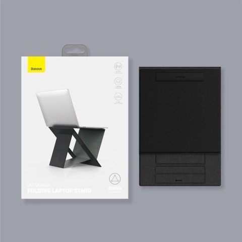 Baseus składana wysoka podstawka stojak na laptopa do 16'' z regulowaną wysokością czarny (SUZB-A01)