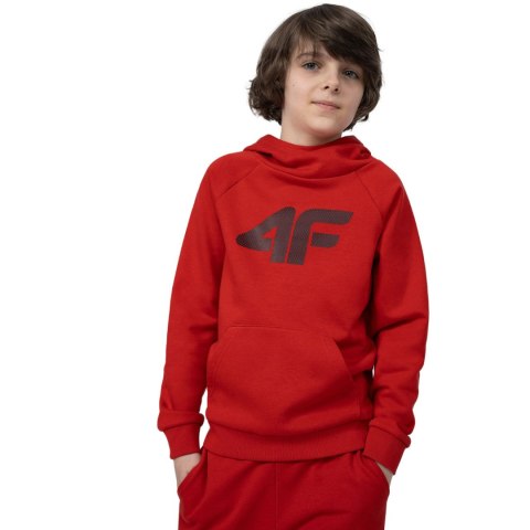 Bluza dla chłopca 4F czerwona 4FJSS23TSWSM220 62S Bluza dla chłopca 4F czerwona 4FJSS23TSWSM220 62S
