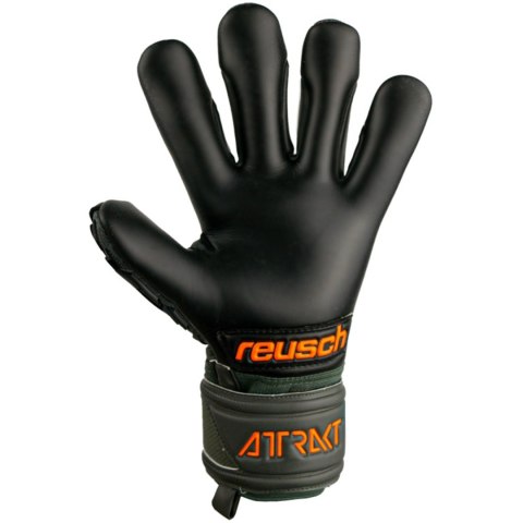 Rękawice bramkarskie Reusch Attrakt Freegel Gold Finger Support zielone 5370030 5555 Rękawice bramkarskie Reusch Attrakt Freegel Gold Finger Support zielone 5370030 5555