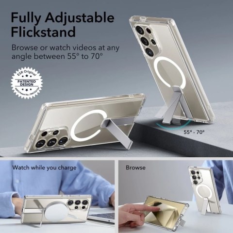 Etui ESR Flickstand Boost Halolock do Samsung Galaxy S24 Ultra Clear