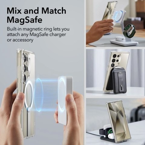 Etui ESR Flickstand Boost Halolock do Samsung Galaxy S24 Ultra Clear