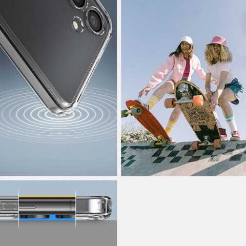 Etui do Samsung Galaxy S24+ Plus Spigen Ultra Hybrid Case obudowa plecki przezroczyste Crystal Clear