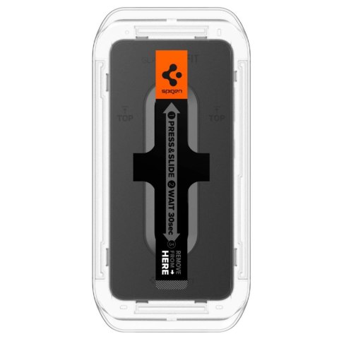 2x Szkło hartowane do Samsung Galaxy S24 S25 Spigen Glas.TR "EZ FIT" Clear 2-Pack z ramką do montażu