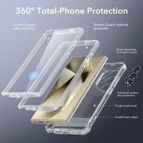 Etui ESR Armor Kickstand do Samsung Galaxy S24 Ultra Clear
