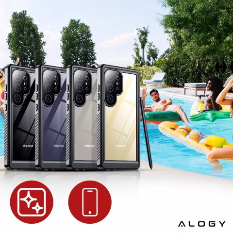 Etui do Samsung Galaxy S24 Ultra Pancerne wodoodporne IP68 360 Armor Case Alogy czarne