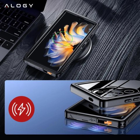 Etui do Samsung Galaxy S24 Ultra Pancerne wodoodporne IP68 360 Armor Case Alogy czarne