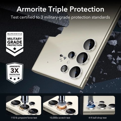 Osłona aparatu ESR Camera Protector do Samsung Galaxy S24 Ultra Clear