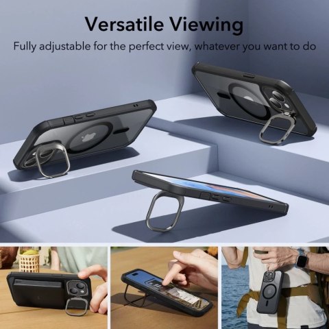 Etui ESR Armor Tough Kickstand Halolock Magsafe do Apple iPhone 15 Clear/Black