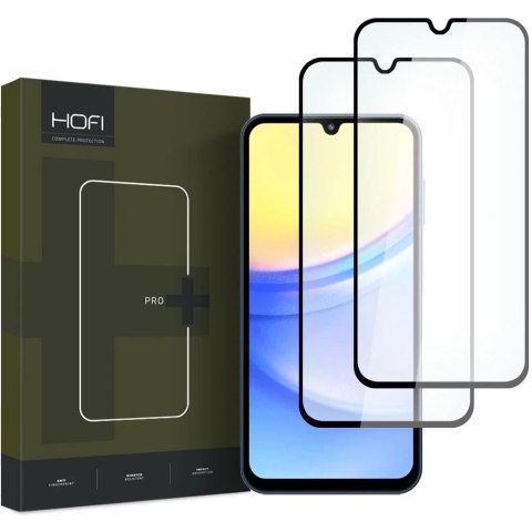 Szkło hartowane Hofi Glass Pro+ 2-pack do Samsung Galaxy A15 4G / 5G / A25 5G Black
