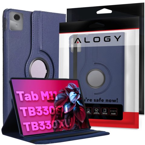 Etui 360 do Lenovo Tab K11 / K11E 11" M11 10.95" TB330FU / TB330XU / TB331FC obrotowe pokrowiec obudowa z klapką na tablet Case 