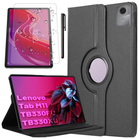 Etui 360 do Lenovo Tab K11 / K11E 11" M11 10.95" TB330FU / TB330XU / TB331FC obrotowe pokrowiec obudowa z klapką na tablet Case 