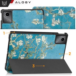 Etui do Lenovo Tab K11 / K11E 11" M11 10.95" TB330FU / TB330XU / TB331FC obudowa na tablet Case Alogy Book Cover Kwitnący migdał