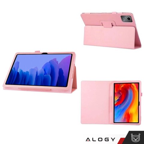 Etui do Lenovo Tab K11 / K11E 11" M11 10.95" TB330FU/TB330XU/TB331FC stojak pokrowiec obudowa z klapką na tablet Case Alogy Różo