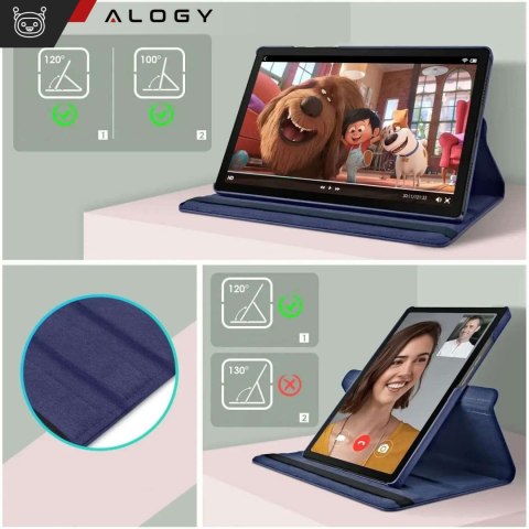Etui do Lenovo Tab M10 Plus 10.6 2022 3gen 3 gen TB128XU TB125FU Case obrotowe 360 Alogy Granatowe