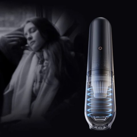 Odkurzacz samochodowy bezprzewodowy bezworkowy 30W Baseus A0 Pro 4000Pa HEPA USB-C czarny