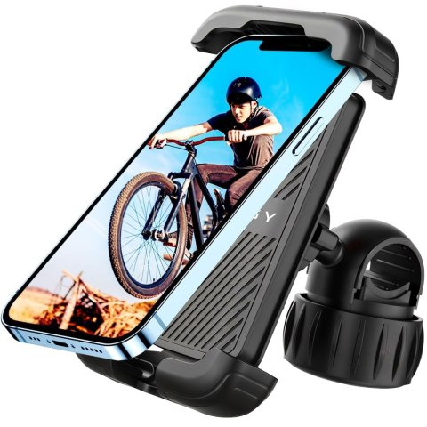 Uchwyt rowerowy do telefonu 4.7-6.8" - regulowany, obrót 360°, stabilne mocowanie na kierownicę roweru i motocykla - Alogy Sport