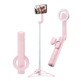 Spigen S570W Magsafe Bluetooth Selfie Stick Tripod Misty Rose