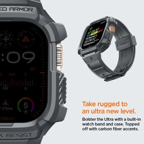 Etui Spigen Rugged Armor "Pro" do Apple Watch Ultra 1 / 2 (49 mm) Dark Grey