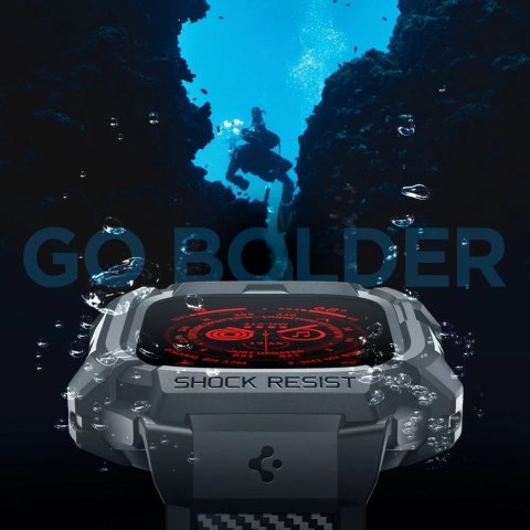 Etui Spigen Rugged Armor "Pro" do Apple Watch Ultra 1 / 2 (49 mm) Dark Grey