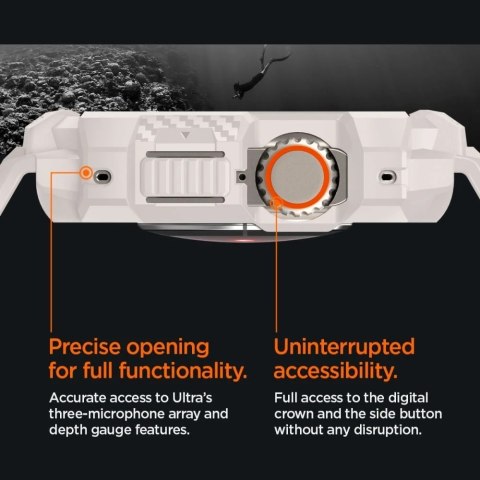 Pasek Spigen Rugged Armor "Pro" do Apple Watch Ultra 1 / 2 (49 mm) Dune Beige