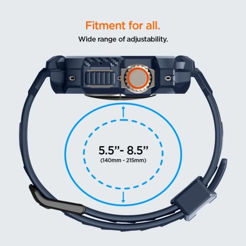 Pasek Spigen Rugged Armor "Pro" do Apple Watch Ultra 1 / 2 (49 mm) Navy Blue