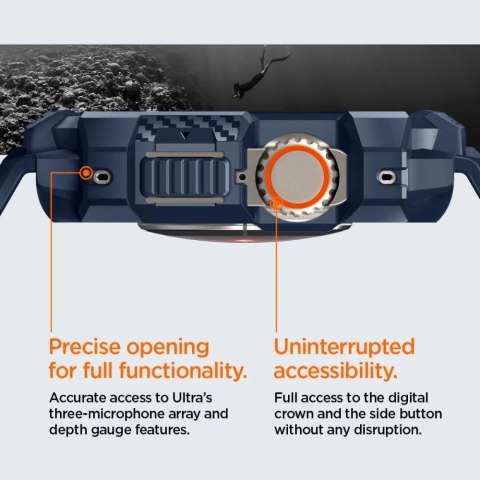 Pasek Spigen Rugged Armor "Pro" do Apple Watch Ultra 1 / 2 (49 mm) Navy Blue