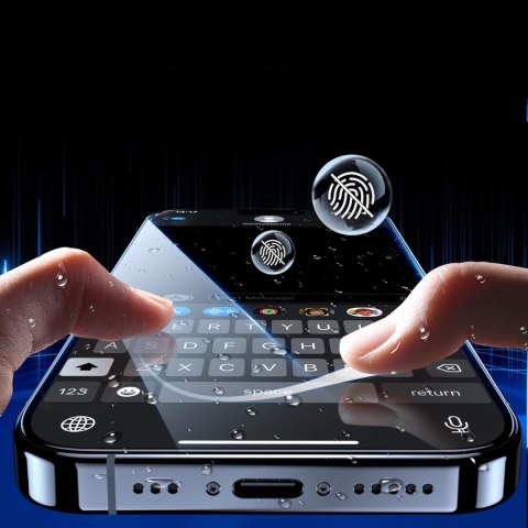 Szkło prywatyzujące do iPhone 15 Pro - 3mk HardGlass Max Privacy™ Antyszpiegowskie hartowane