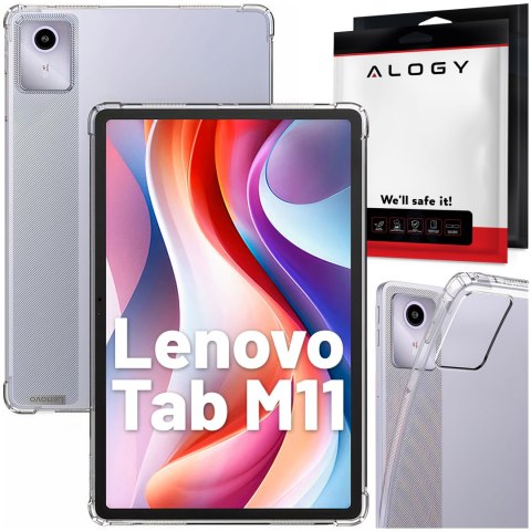 Etui Alogy Shockproof do Lenovo Tab K11 K11E 11" M11 10.95" TB330FU / TB330XU / TB331FC obudowa pokrowiec Przezroczysty