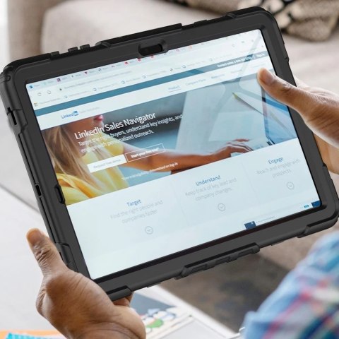 Etui Solid360 do Samsung Galaxy Tab S9+ Plus 12.4 X810 / X816B Black