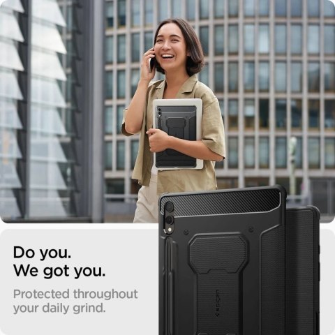 Etui Spigen Rugged Armor "Pro" do Samsung Galaxy Tab S9+ Plus 12.4 X810 / X816B Black