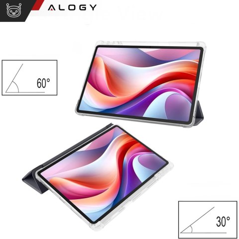 Etui do Lenovo Tab K11 / K11E 11" M11 10.95" TB330FU/TB330XU/TB331FC Smart Case Pencil z klapką obudowa Alogy Czarno-przezroczys