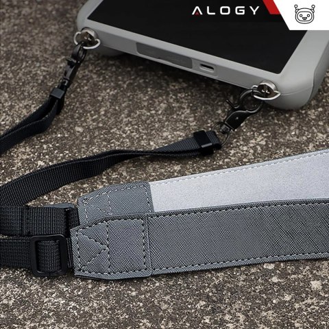 Opaska pasek Alogy na szyję rękę ramię do kontrolera drona DJI Mini Pro Air szary